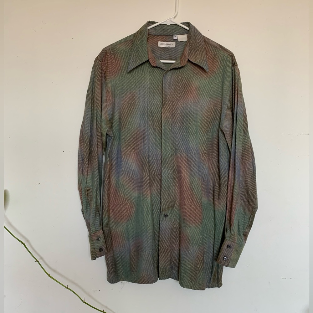 Vintage Men’s Embroidered Button Up